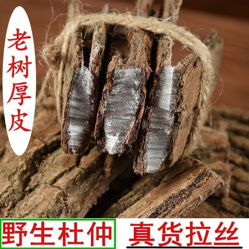 Fresh and Authentic Eucommia Bark, Genuine Dried Eucommia Bark, Peeled from Old Trees, Wild Old Tree Ingredients, Suitable for Making Tea or Soaking in Wine