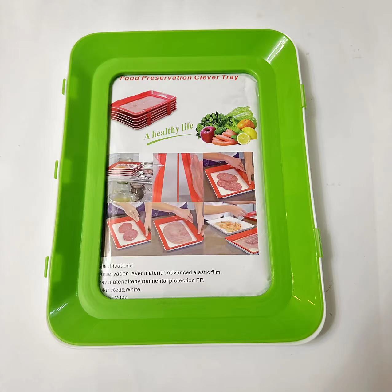 Cross-border Creative vacuum fresh-keeping tray refrigerator fresh-keeping tray Creative Fod presentation TRY