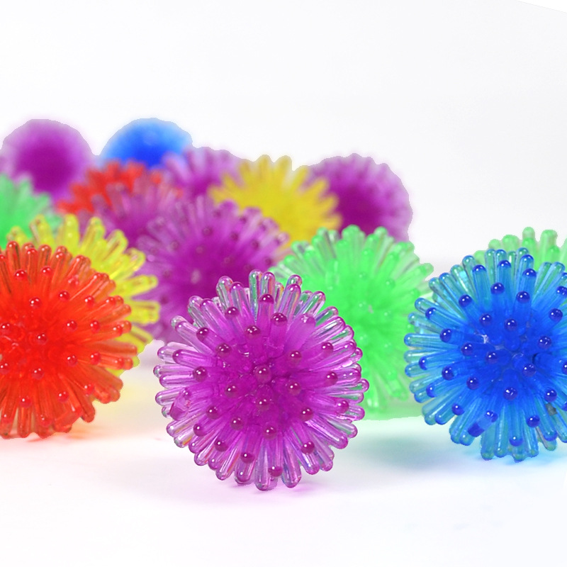 Amazon explosions decompression toy 2.5cm hedgehog ball Burr ball Crystal foot massage Bayberry ball pinch music