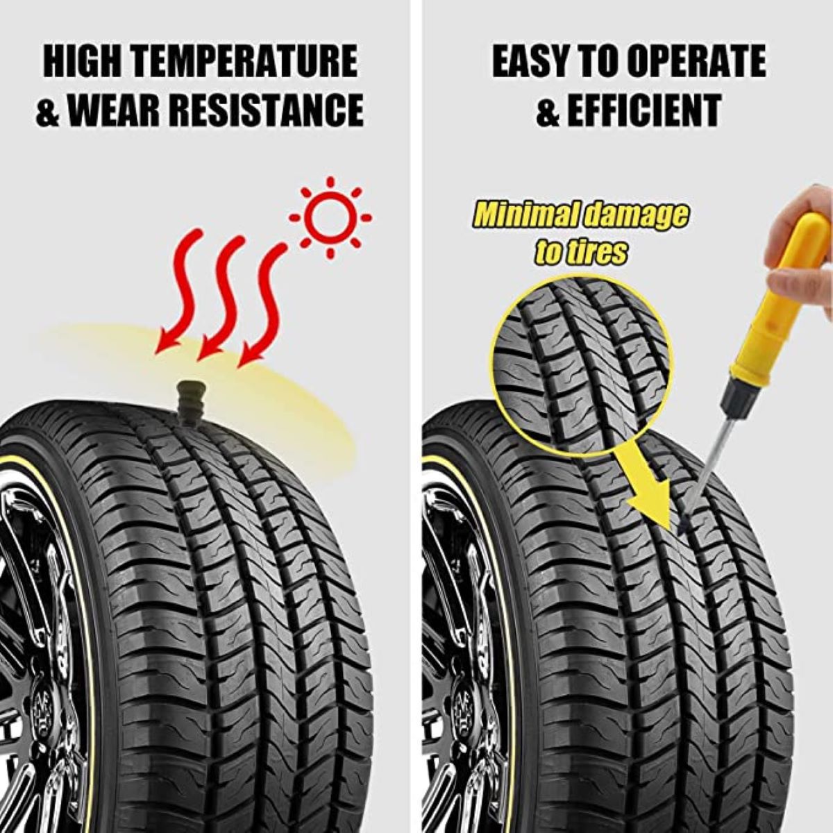 Quick vacuum tire repair rubber nail self-service tire repair nail motor car repair screw tire repair artifact