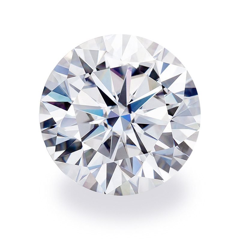 white transparent round artificial gemstone pointed zircon bare stone high quality cubic zirconia crystal rhinestone diy