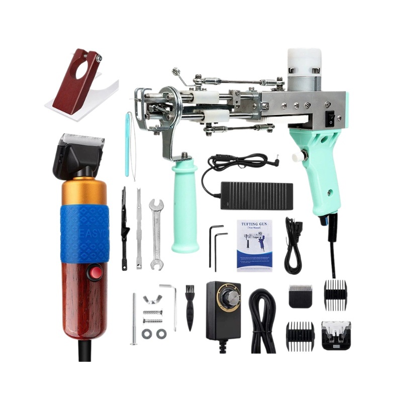 Cross-Border Tufting Gun Electric Hair Clipper Wool Set Tufting Gun Carpet Gun Tufting Cloth Kit Carpet Electric Needle