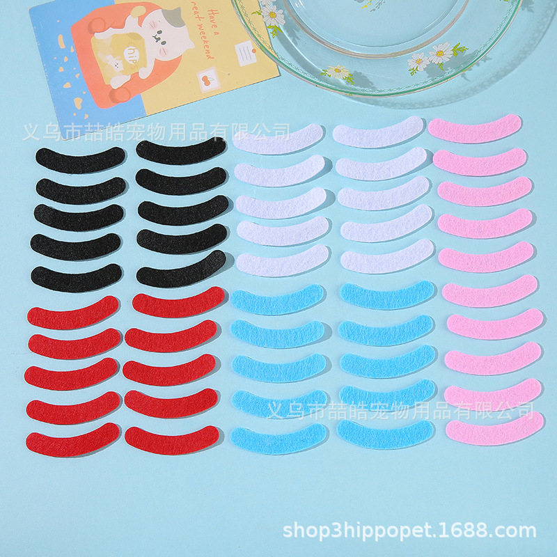 Pet Hairpin DIY Frog Clip Non-Woven Base Gasket Handmade Hair Accessories Special Mixed Color Cat and Dog Hairpin