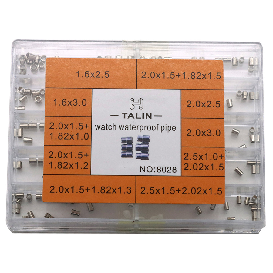 Watch Spare Parts Repair Kit Boxed Stainless Steel Crown Tube Stem Sleeve Waterproof Tube Crown Waterproof Upgrade