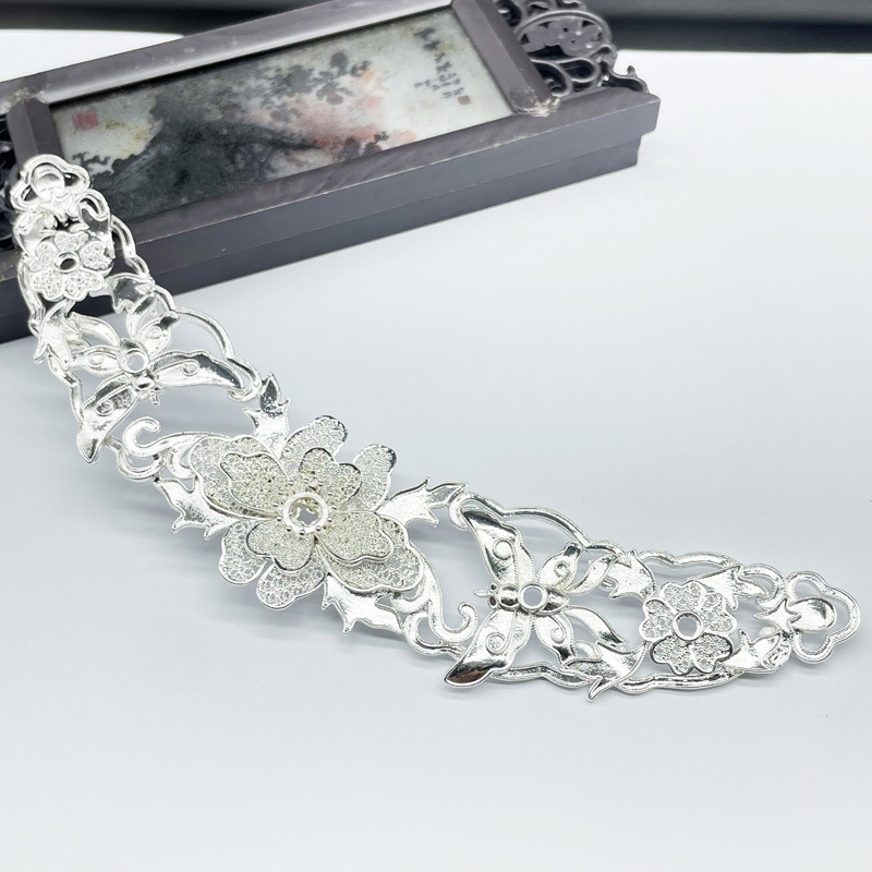 diy jewelry accessories antique hairpin alloy butterfly flower hair crown bridal hair accessories homemade handmade materials wholesale