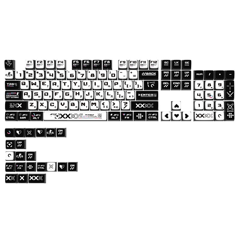 Эксклюзивная горячая тема клавиша для механической клавиатуры Sa высоты четырехсторонняя прозрачная Pbt сублимация клавиша