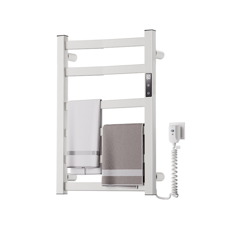 Cross-border Space Aluminum Electric Towel Rack Smart Toilet Bathroom Heating Drying Bath Towel Household Storage Towel Rack