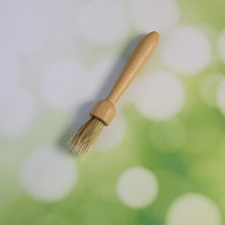 Coffee Powder Cleaning Brush Manual Coffee Grinder Brush Coffee Shop Bar Cleaning Small Brush Boar Bristle Round Wooden Handle