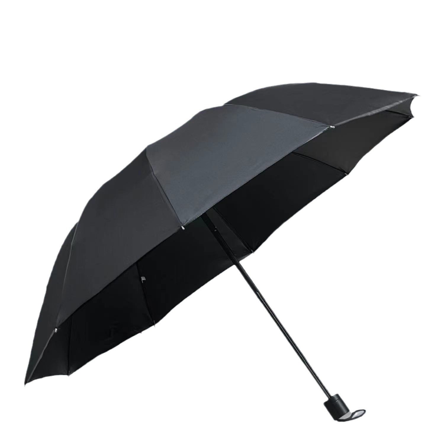 Ten-bone umbrella wholesale folding umbrella sunshade umbrella black rubber umbrella sun umbrella three-fold umbrella advertising umbrella logo