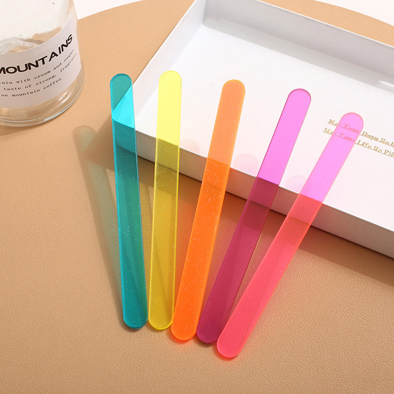 Трансграничные акриловые палочки для мороженого прозрачного цвета для тортов и поделок