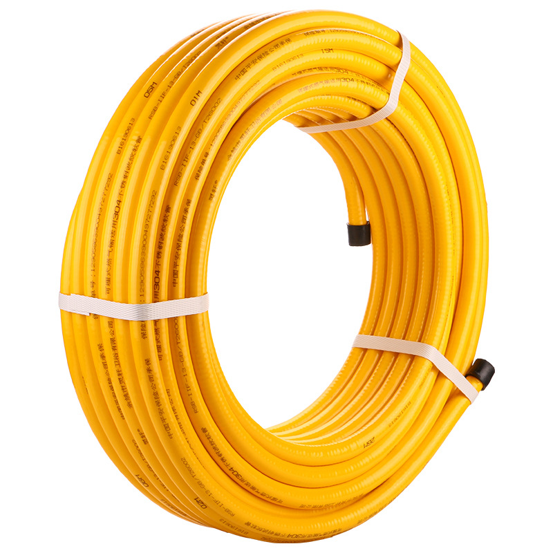 Lingxuan buried wall metal gas pipe bellows gas pipe 304 stainless steel gas pipe explosion-proof pipe 3 points 4 points