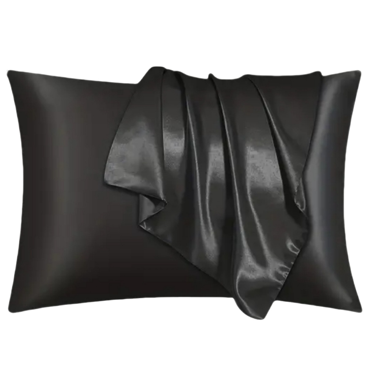 Cross-border Trade Mm Solid Color Silkworm Silk Pillowcase Satin Artificial Silk and Skin Single Sleeping Pillowcase