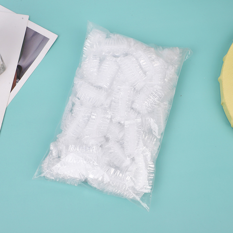 Disposable Ear Mask Bathing Shower Set Strip Plastic Shower Cap Hair Dye Hair Treatment Ear Mask Beauty Salon Wholesale