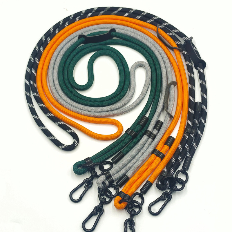 Mobile Phone Lanyard Crossbody Adjustable Metal Clip Hook Climbing Telescopic Strap Rope for Men and Women