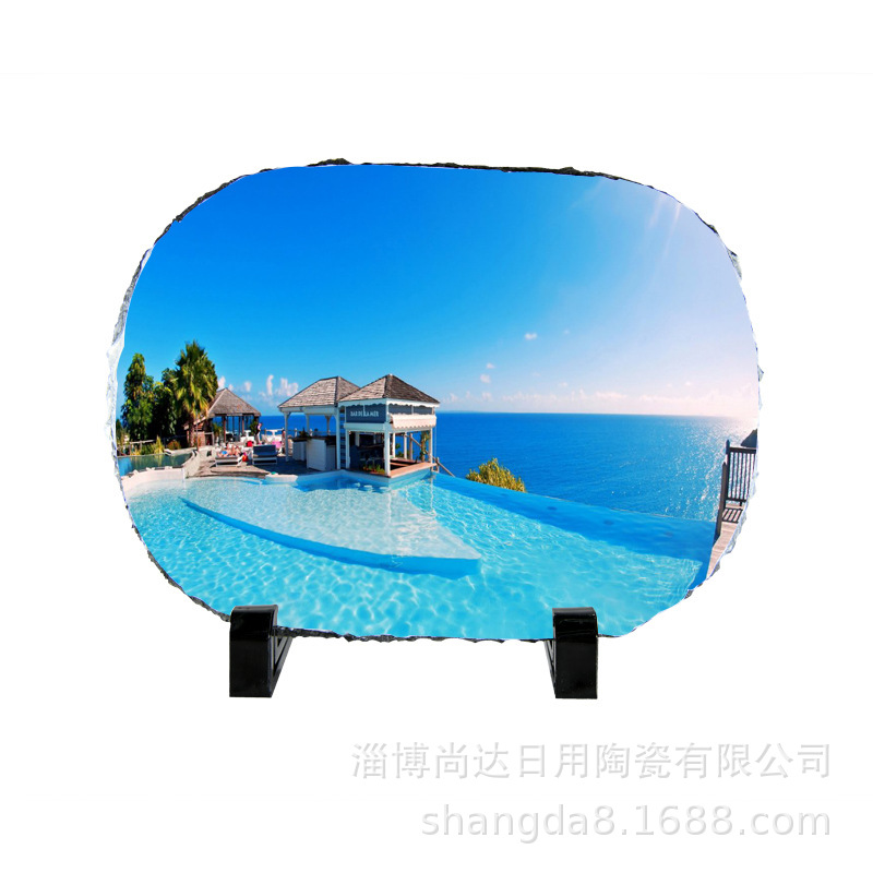 Personalized printing thermal transfer slate painting crafts factory direct blank rock prints of various sizes