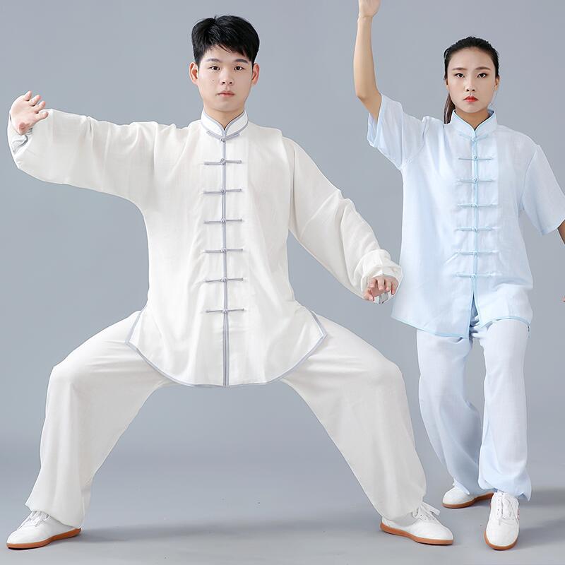Tai Chi Clothing for Women, Cotton and Linen Men's Summer Tai Chi Practice Clothing, Tai Chi Clothing, Men's Clothing, Competition Martial Arts Clothing