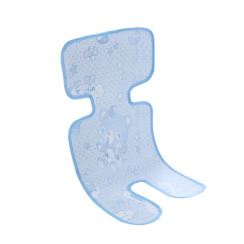 Summer baby stroller mat ice silk mat universal dining chair seat breathable children umbrella car mat spot
