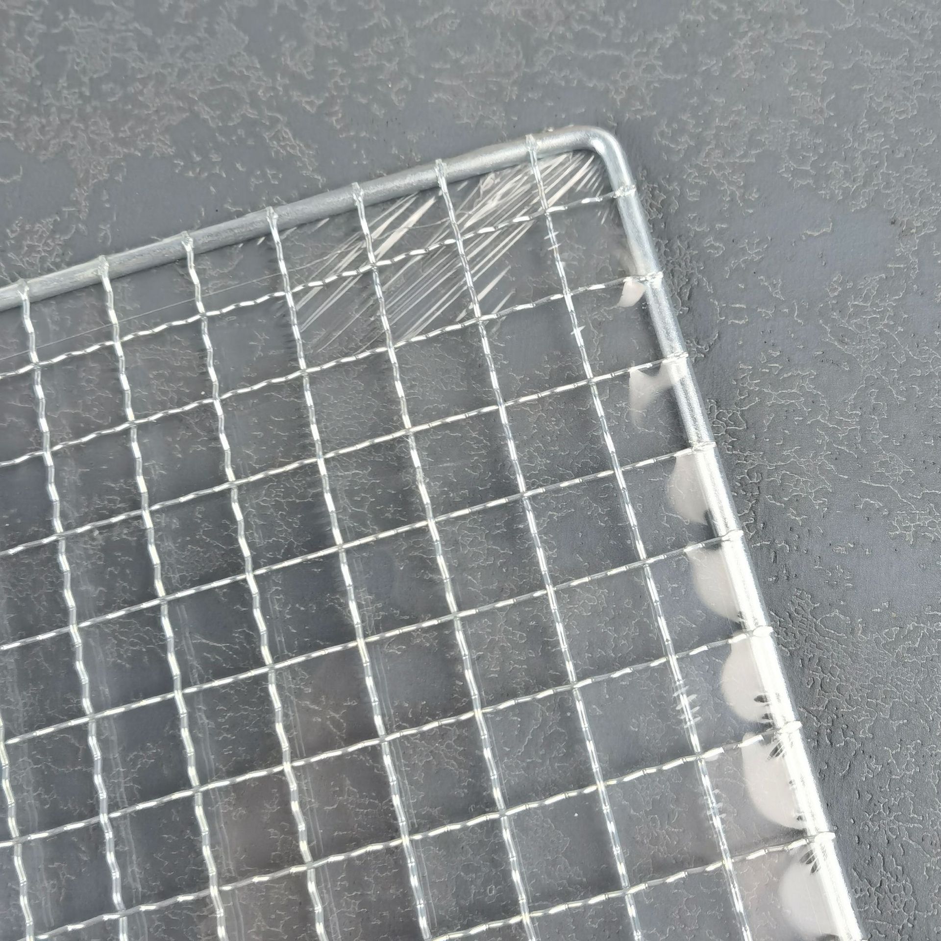 Rongyang Wire Mesh Tofu Grids Barbecue Mesh Outdoor Barbecue Meat Mesh Electroplated Barbecue Grill Wave Mesh Grate