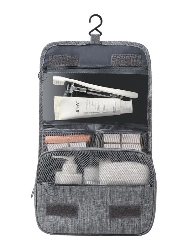Flip-Top Waterproof Travel Large-Capacity Storage Bag Travel Toiletry Set Hook Toiletry Makeup Bag