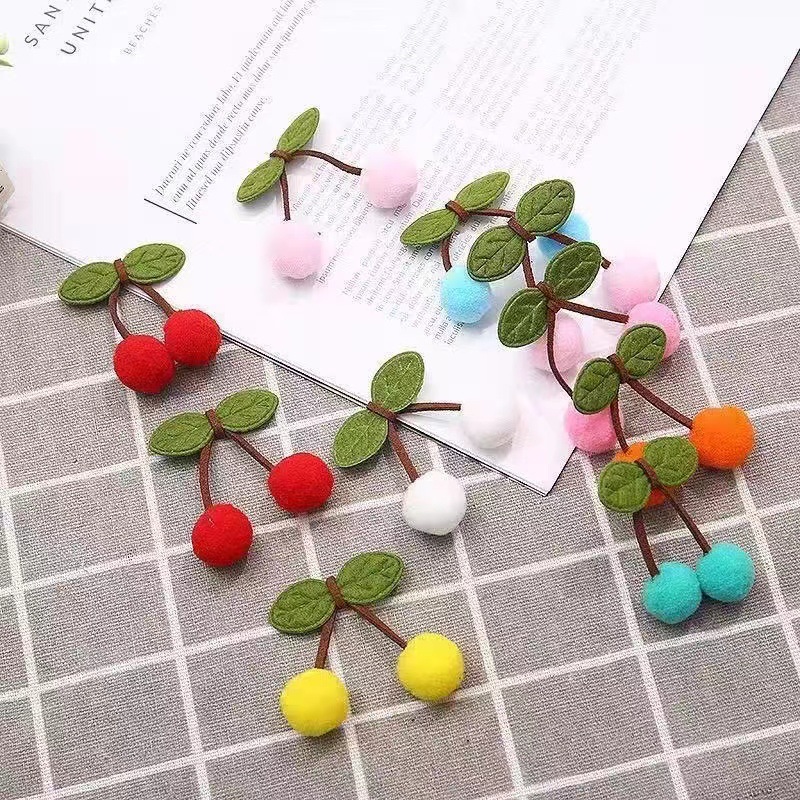 in stock supply high elastic material cherry ball clothing accessories pair ball crafts decorative accessories direct sales