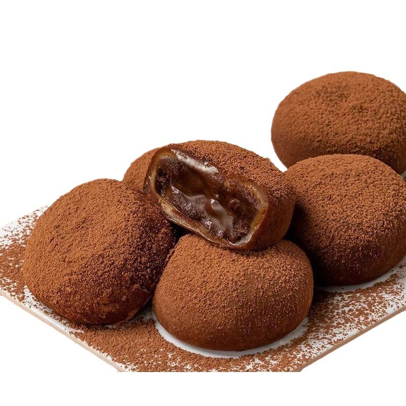 Hefeng Qiaofu Tuan Chocolate Burst Flowing Heart Snow Mei Niang Dafu Glutinous Rice Cemi Net Celebrity Breakfast Snack Food