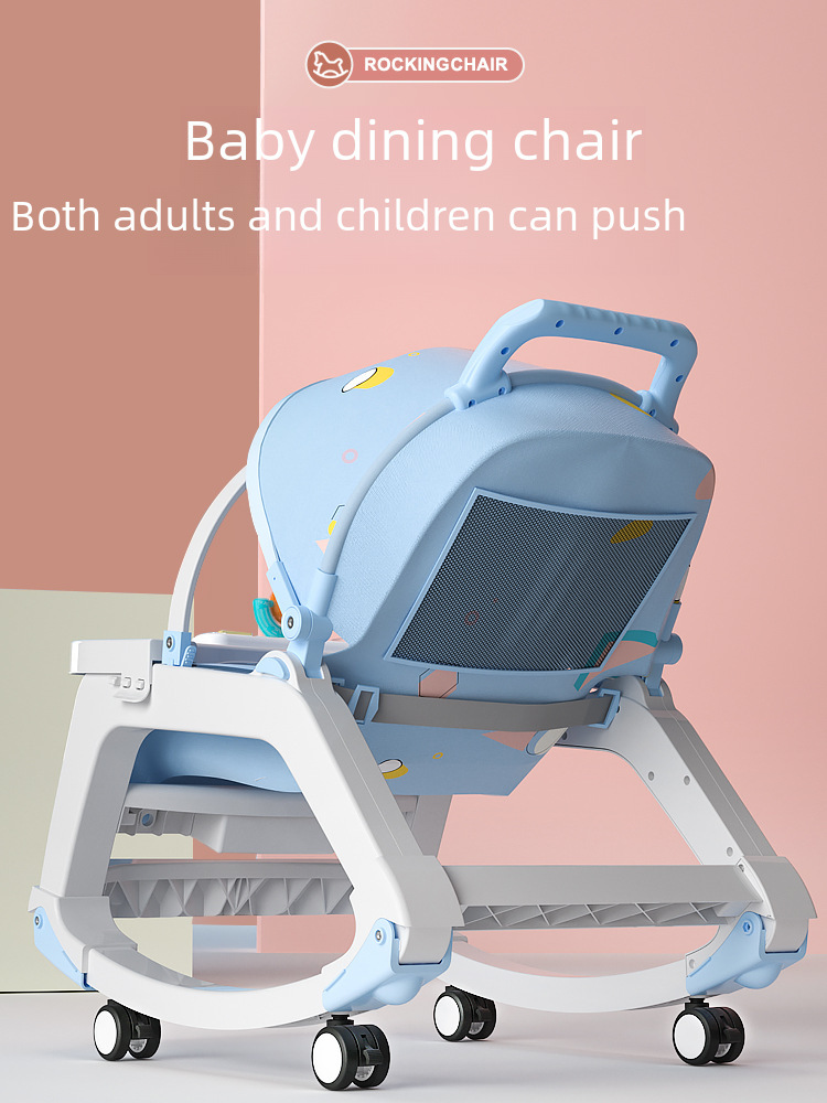 Factory Direct Supply Baby Rocking Chair Stroller Baby Chair Coaxing Baby Cradle Baby Recliner with Baby Sleeping Rocking Bed