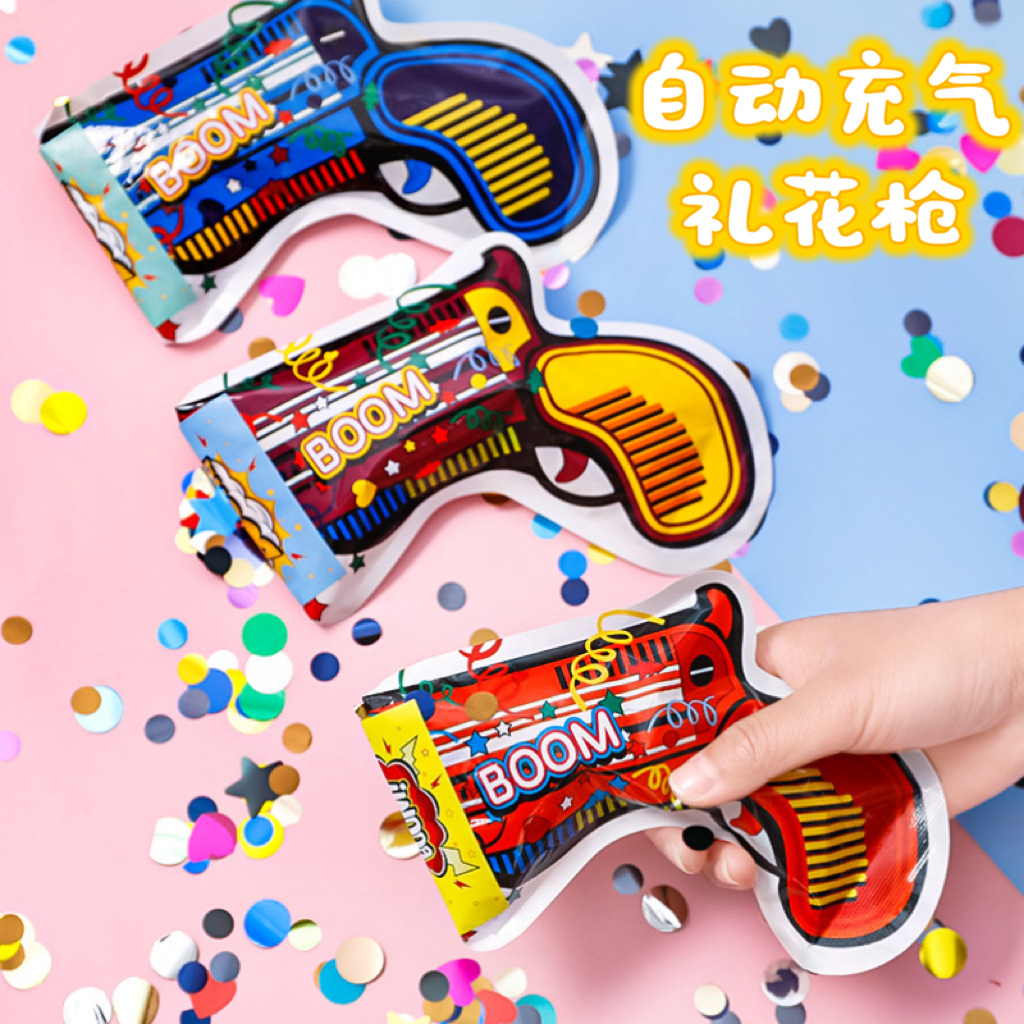 Новогоднее фейерверк-ружье, фейерверк, фейерверк-стик, Гретель, взрывающийся пакет, маленькое фейерверк-ружье, ручное бросание, автоматическое надувное