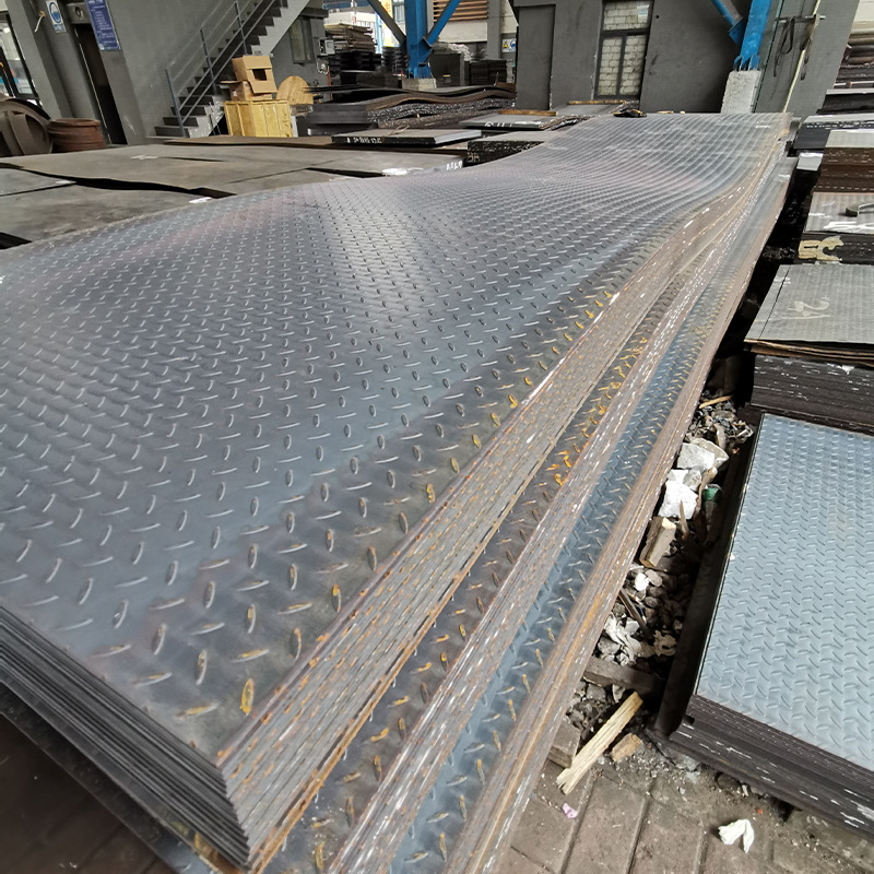 Foshan Steel Plate Patterned Plate Container Steel Plate Q235B Steel Plate Galvanized Patterned Plate Hot Rolled Steel Plate Welding