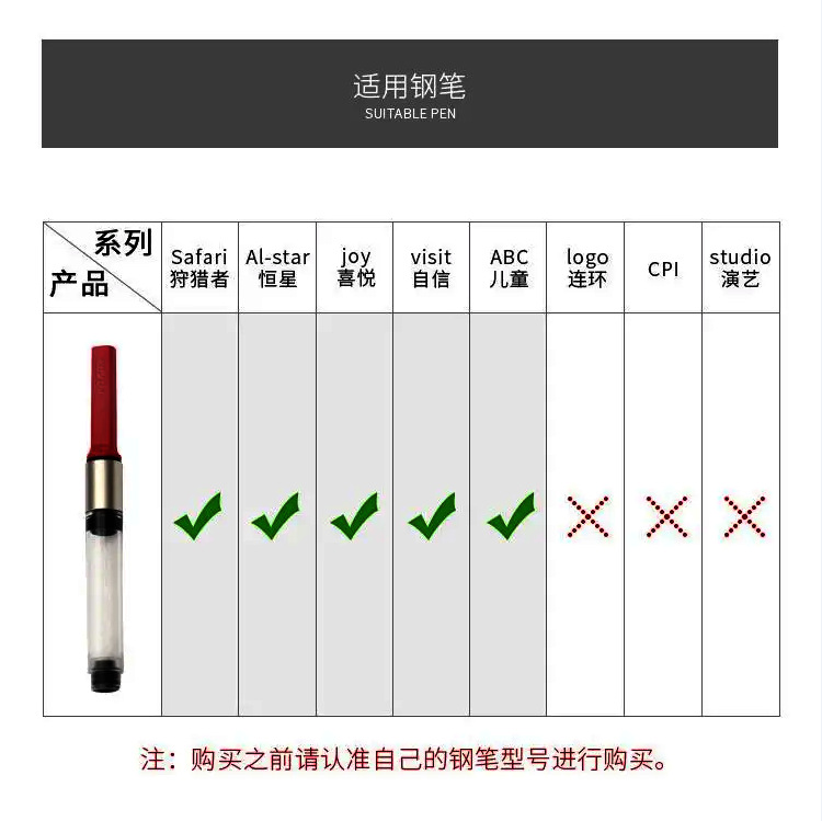 Lingmei Fountain Pen Accessories Z28 Ink Absorber Ink Loader Lamy Hunter Stellar Joy Universal Rotating Ink Cartridge