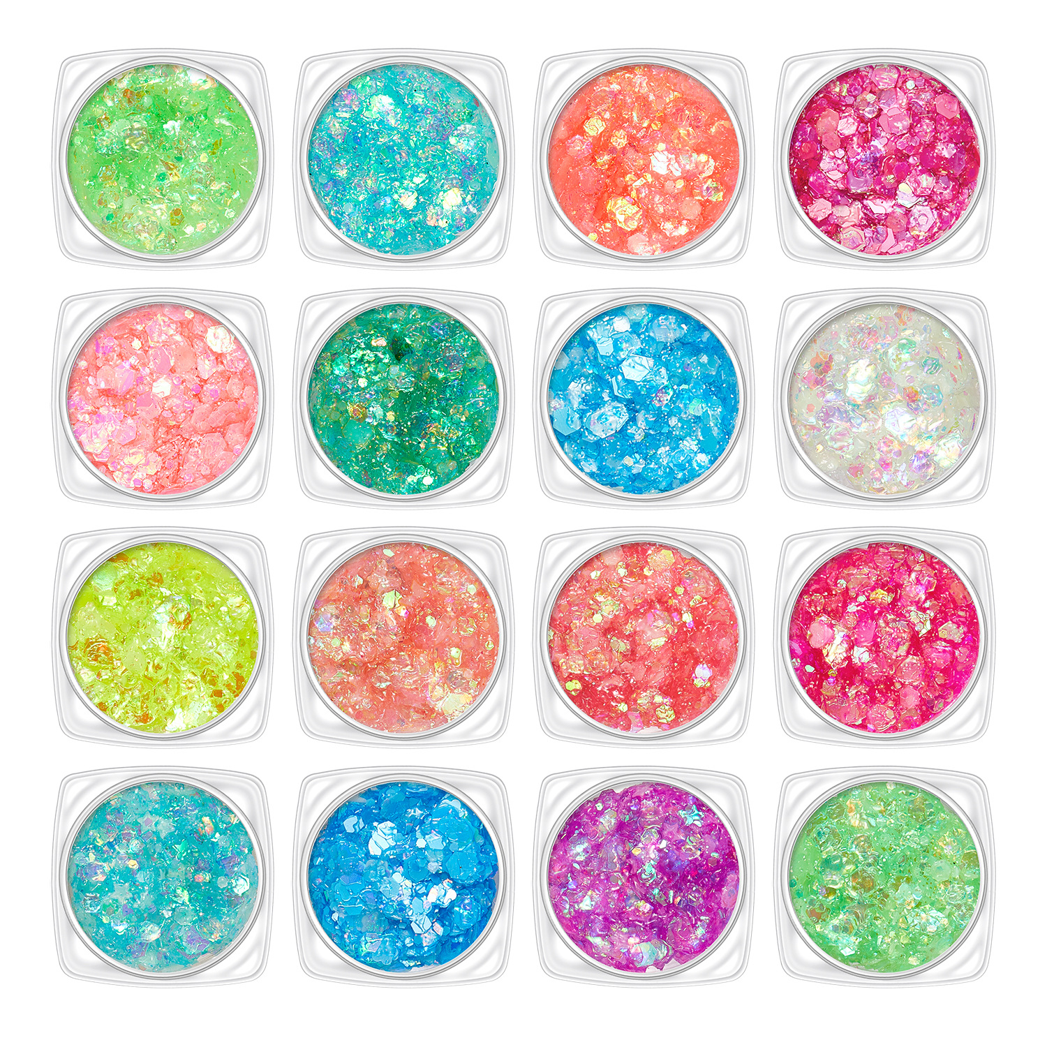 Amazon Explosions Luminous Gel Gel Flash High Glitter Stage Makeup Body Makeup Eye Shadow Wholesale