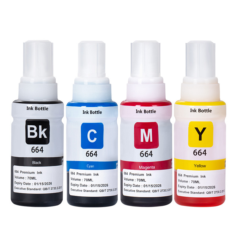 Wholesale compatible Epson ink 664 non original T6641 T6642 T6643 printer ink T673