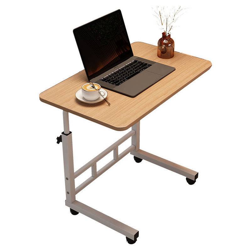 Adjustable Table with Wheels, Movable Bedside Table, Side Table, Bedroom Desk, Small Table, Home Office Study Table