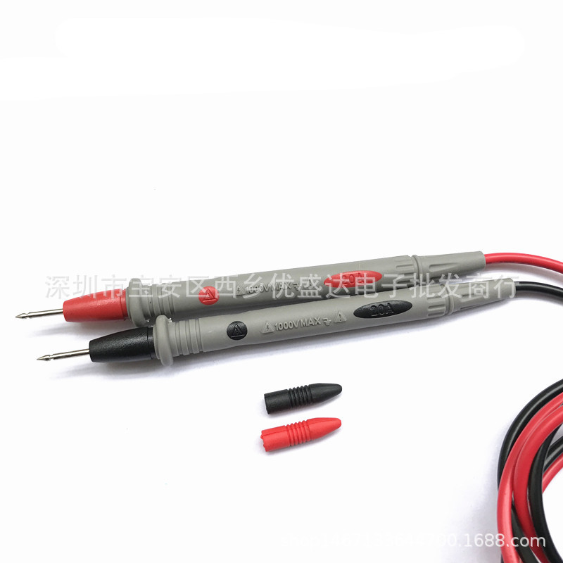Digital Display Universal Pen 1000V20A Meter Test Stick Meter Needle and Wire Universal Pen Universal Pen Universal Meter Silicone Pen