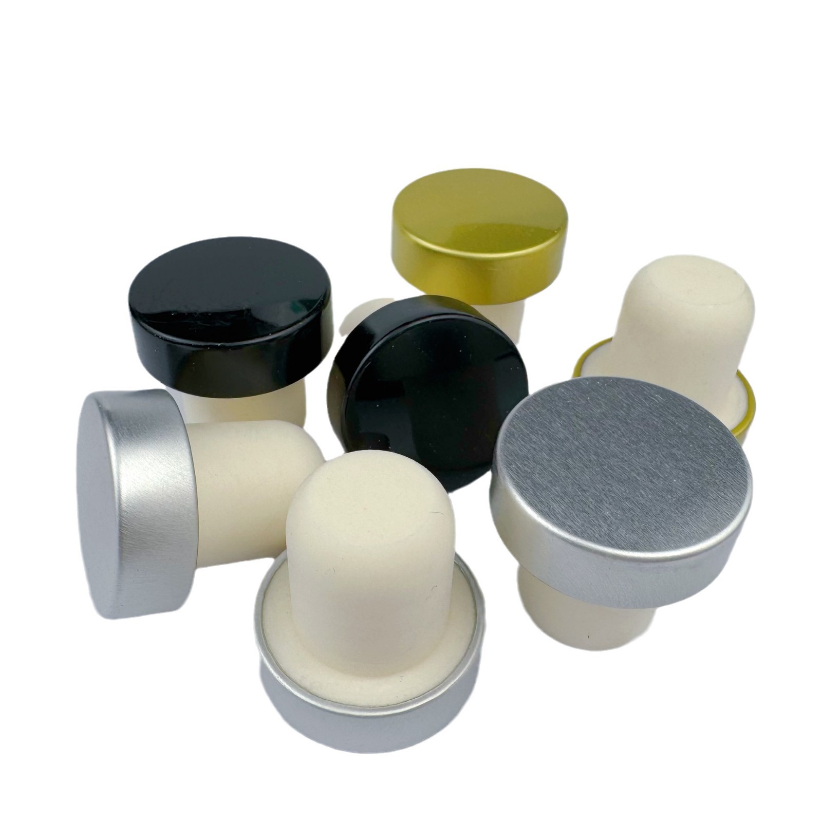 Алюминиевая полимерная пробка, Т-образная пробка, крышка для аромата, оптовая поставка стеклянной бутылки, пробка из ТПЭ