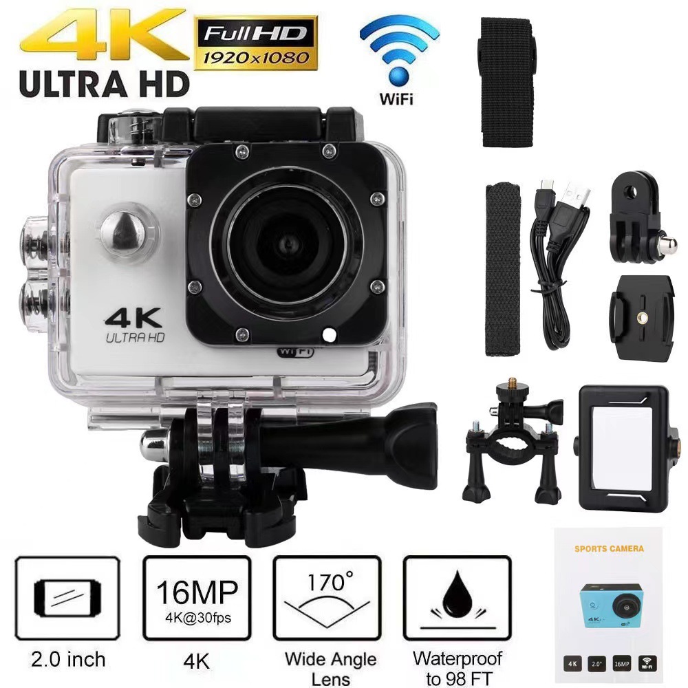 4K Action Camera Wifi Camera Diving Action Camera Outdoor Cycling High-Definition Digital Waterproof Camera