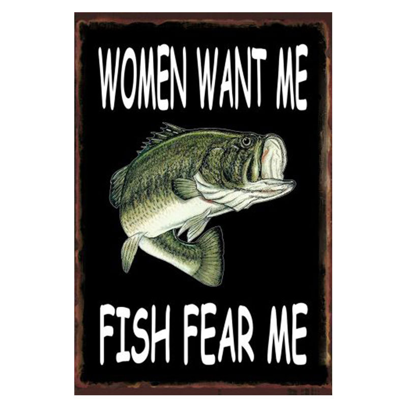 Factory American Retro Iron Painting Bar Restaurant Wall Hanging Iron Plate Export Decoration Personalized Tinplate Sign