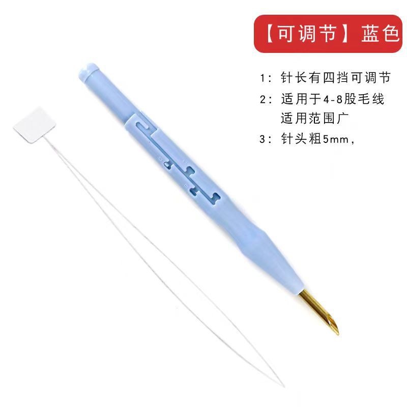 Needlepoint Embroidery Needle Russian Yarn Handmade Embroidery Thick Copper Needlepoint Pen Stump Embroidery Thick Yarn Embroidery Wooden Handle Needlepoint Needle