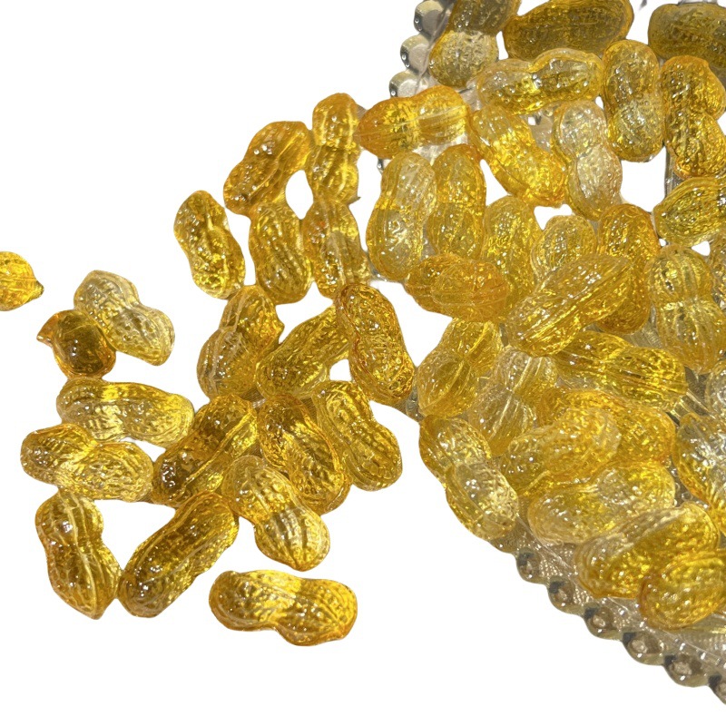 Manufacturer Wholesale Colorful Glass Crystal Peanut Ornaments, Home Wedding Decorations, Small Gifts to Attract Wealth and Fortune