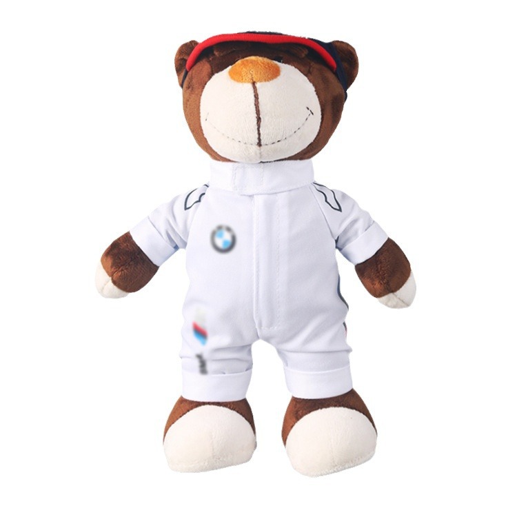 Antu Sheng BMW Bear Plush Teddy Bear Motorcycle Bear Doll Gift Motorcycle Teddy Bear logo Formulation