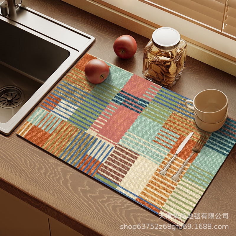 Американский стиль, диатомовый коврик, впитывающий, для кухни