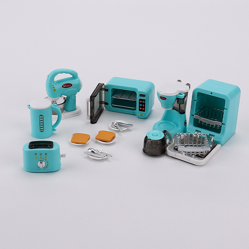 Children's play toys diy assembled manual mini simulation home appliance model doll house accessories factory customization