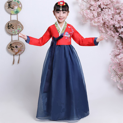Girl's Korean clothing June 1 new South Korea traditional Korean minority stage children's watch performance dance clothing suit