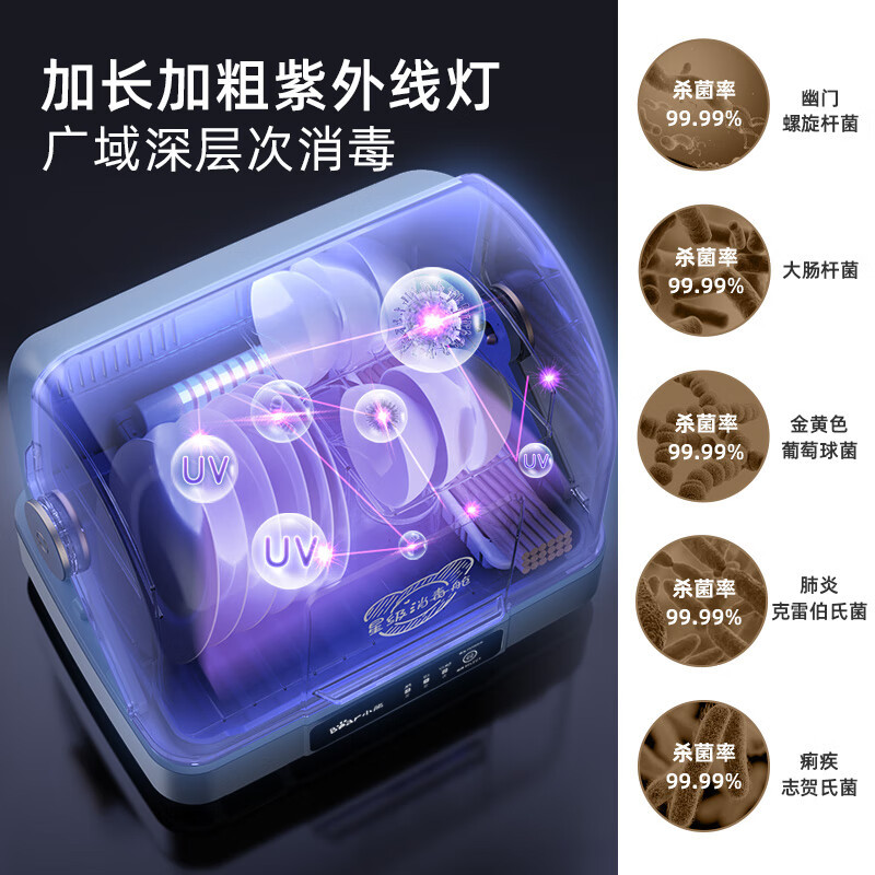 Bear/Bear ZTD30-A21E5 multi-functional disinfection cabinet small household ultraviolet sterilization hot air drying