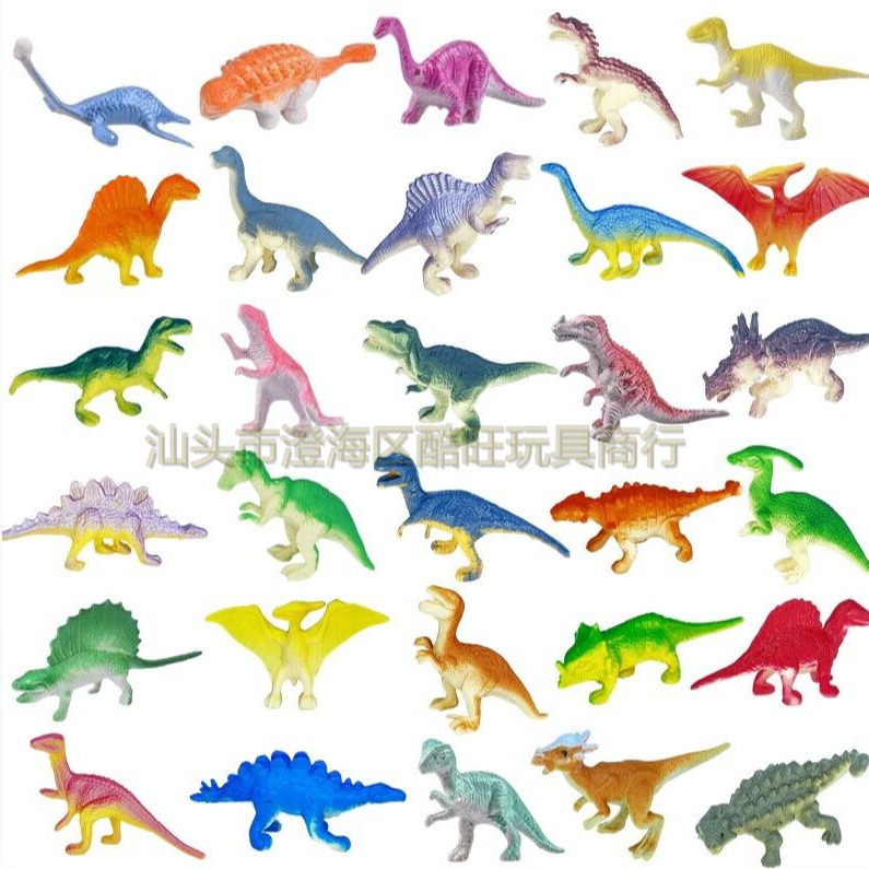 Кросс-борд симуляция ПВХ мягкие резиновые маленькие динозавры игрушки для детей модель Тираннозавра археологические детские игрушки оптом