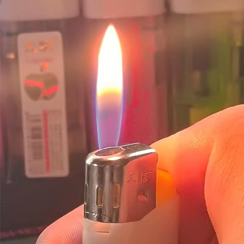 Classic one yuan open flame lighter dealer super disposable transparent lighter wholesale household cigarette hotel retail postage