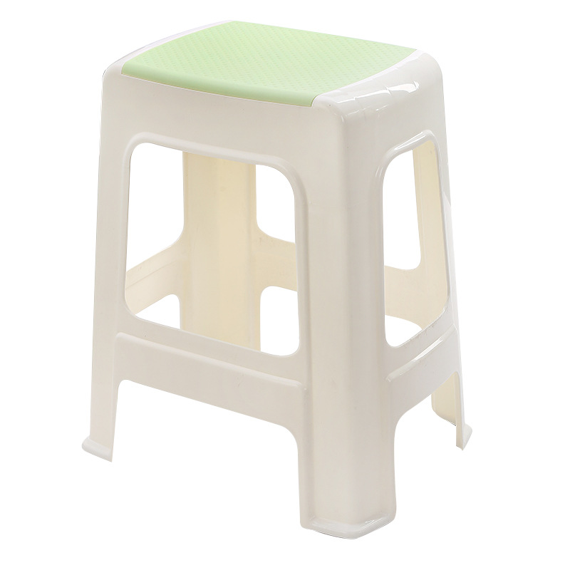 Plastic Stool Household Thickeneded Kidsren's Dining Table Chair Scandinavian Small Square Stool Living Room Bench High Stool Entry Shoe Changing Stool