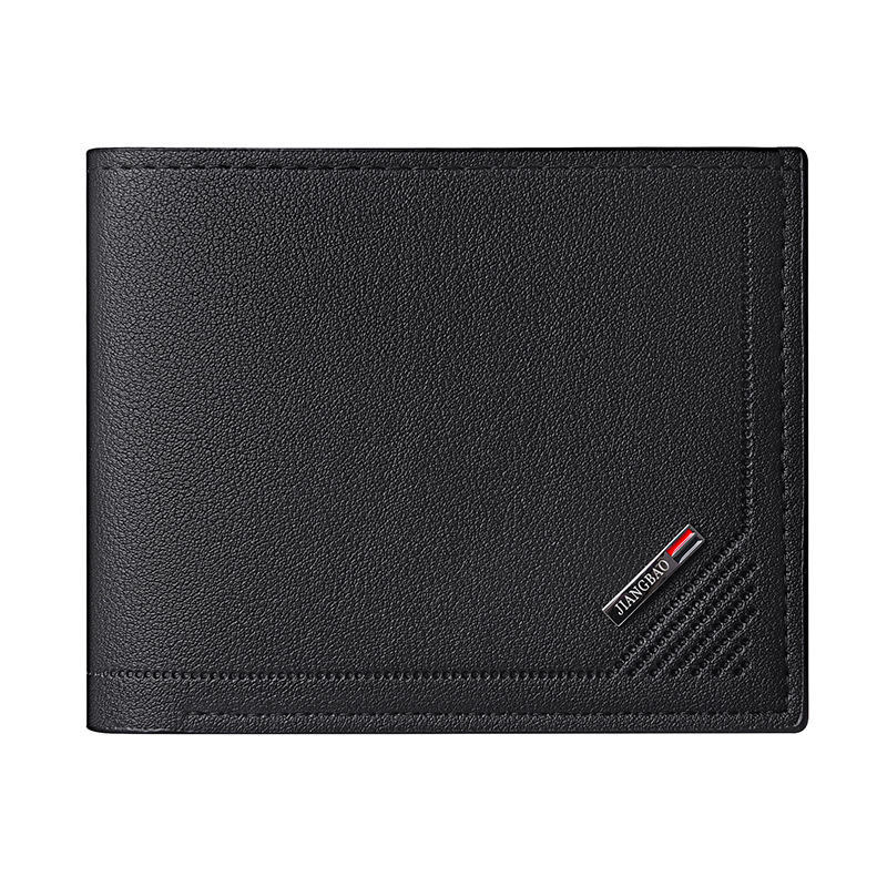 New Men's Wallet Short Wallet Men's Youth Fashion Thin Multi-Card Slot Large Capacity Horizontal Business Soft Wallet