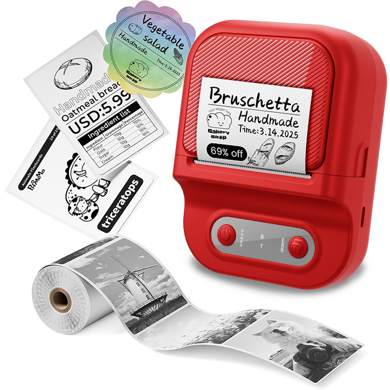 Специальное предложение для кросс-бордерной поставки этикеточных принтеров, термопринтеры без чернил, черно-белая печать, беспроводные Bluetooth портативные принтеры