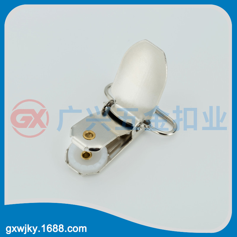 Hemp point round rubber sling duck bill buckle sheet clip men's thickened strap clip Guangzhou clip elastic strengthening cross-border