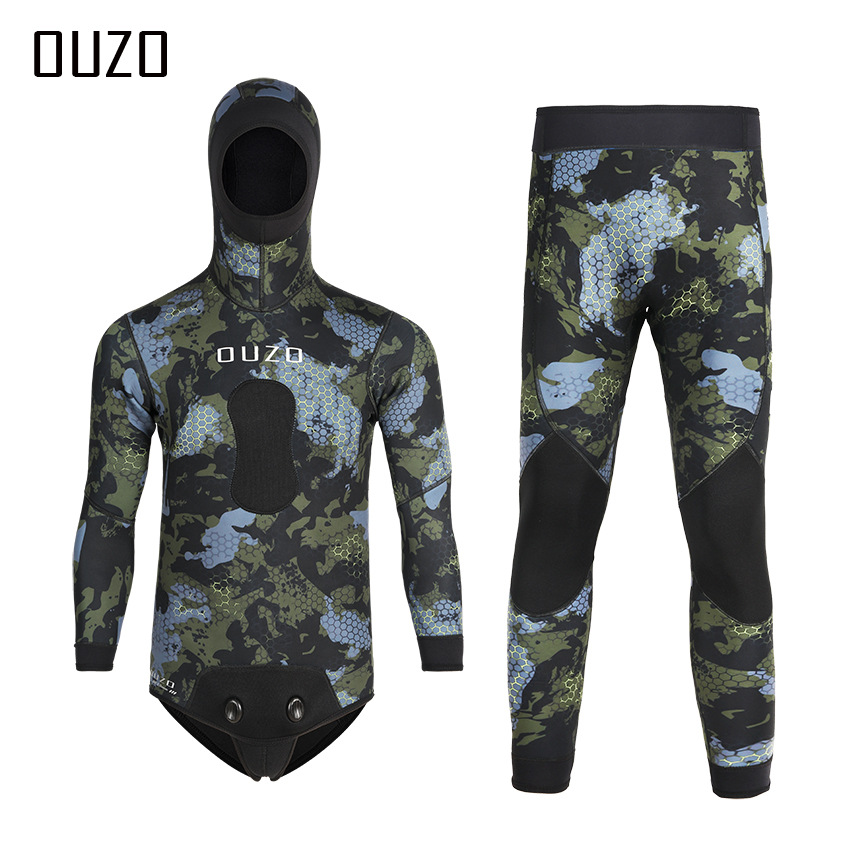3mm Fishing Suit Wetsuit Cold-Proof Warm Split Swimsuit Surf Suit Free Diving Fishing Suit Manufacturer Wholesale